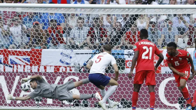 FOTO: Babak 1, Inggris Sudah Cetak 5 Gol ke Gawang Panama