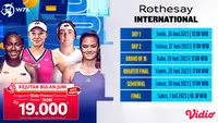 Live Streaming WTA 500 Rothesay International 2023 16 Besar sampai Final di Vidio, 26 Juni - 2 Juli 2023