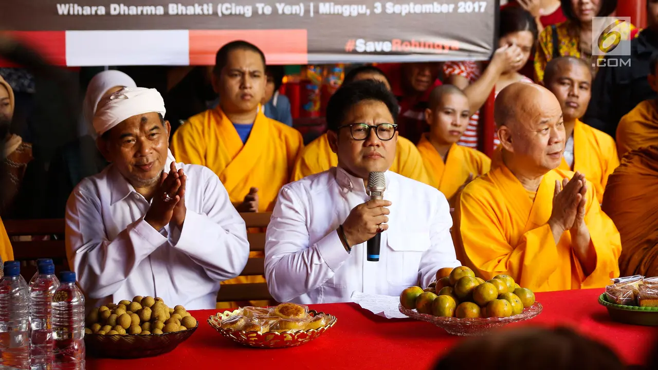 Muhaimin Iskandar Bersama Umat Buddha Gelar Dukungan untuk Muslim Rohingya