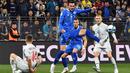 Bosnia and Herzegovina sama-sama meraih tiga poin seperti Portugal. (ELVIS BARUKCIC/AFP)