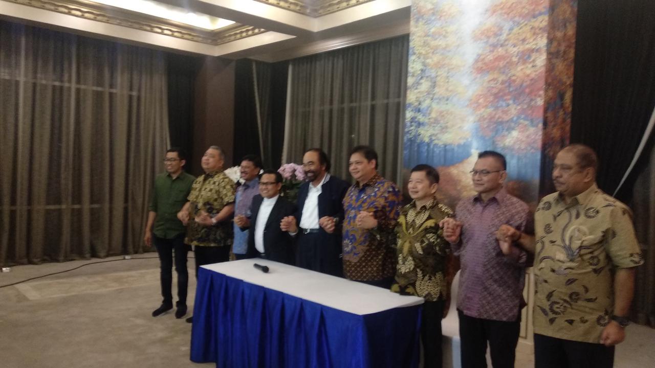 4 Ketum Parpol Koalisi Jokowi-Ma'ruf Kumpul Bahas Rencana Bergabungnya Partai Oposisi