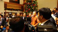 Mendagri Tjahjo Kumolo memantau perayaan Natal 2016 (Muslim AR/Liputan6.com)