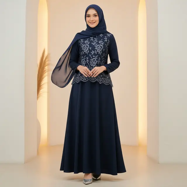 Gamis Terbaru 2025: Simple, Elegan, dan Kombinasi Brokat