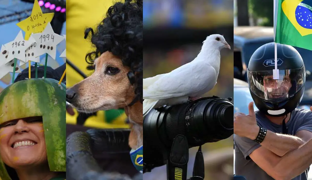 Jelang laga Brasil vs Kroasia banyak kejadian unik yang terjadi (AFP Photo)