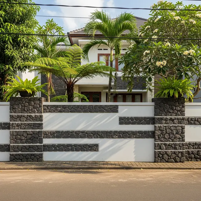 9 Model Pagar Tembok Tinggi Minimalis tapi Tetap Elegan, Inspirasi Hunian Modern