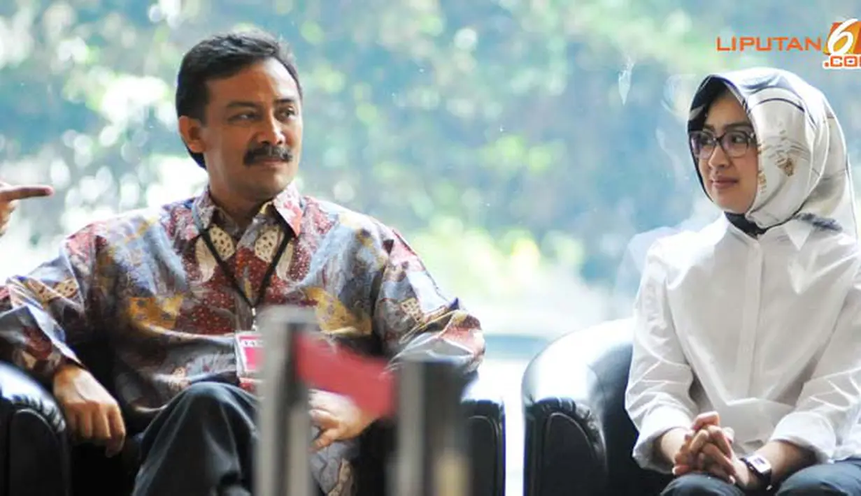 Andi mendatangi KPK untuk memenuhi panggilan sebagai saksi atas kasus Hambalang (Liputan6.com/ Abdul Aziz Prastowo)