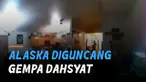 Video detik-detik gempa dahsyat di semenanjung Alaska. Gempa tersebut berkekuatan magnitudo 8,2.