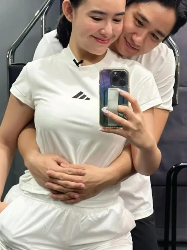 Amanda Manopo dan Kenny Austin setelah menjadi suami istri tampil dengan gaya sporty. [@amandamanopo]