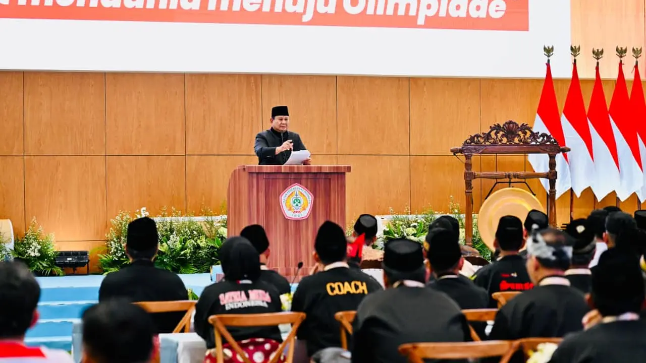 Prabowo saat Mubas XVI Ikatan Pencak Silat Indonesia (IPSI)