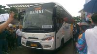 Menteri Perhubungan Budi Karya Soemadi, cek langsung operasional terbaru Damri, rute Cikupa Kabupaten Tangerang, menuju Bandara Internasional Soekarno Hatta, Minggu (3/3/2019).