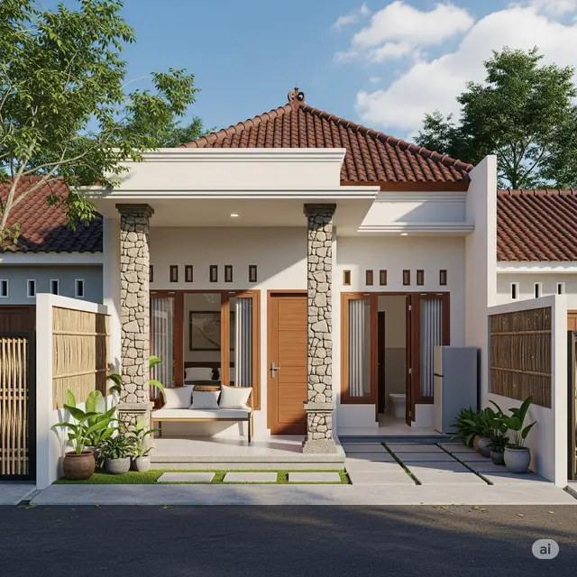 Teras Depan Lebar Multifungsi