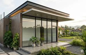 Inspirasi Model Rumah Minimalis 5x7 Meter Atap Datar Ala Rumah Modern.