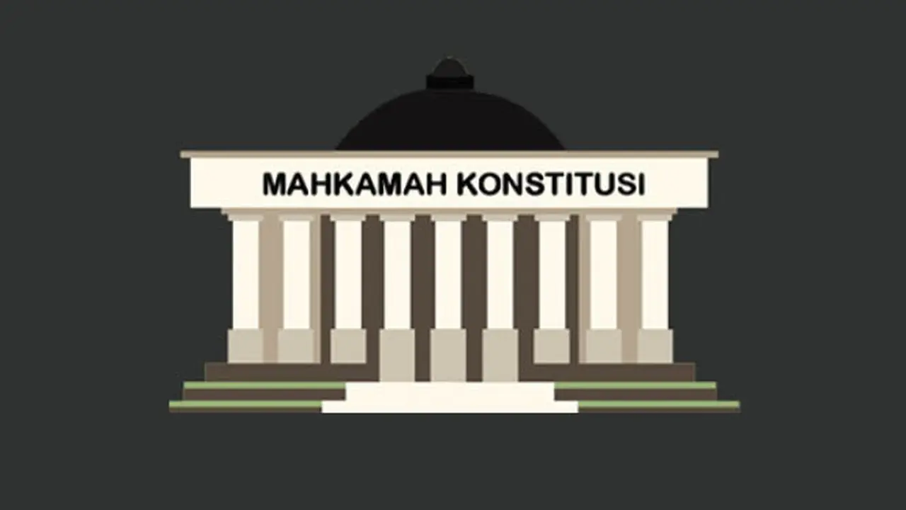 Banner Gedung Mahkamah Konstitusi