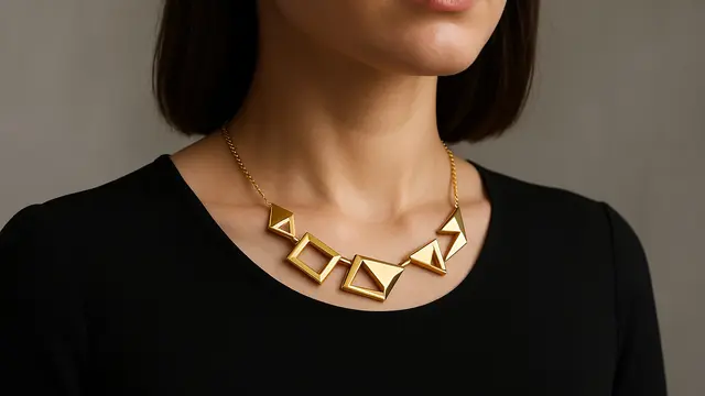 Model Kalung Emas 22 Karat 5 Gram/ Ilustrasi oleh AI
