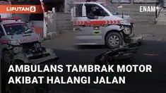 Terjadi kecelakaan lalu lintas melibatkan satu unit ambulans dan pengendara motor FU. Kecelakaan di tanjakan Citunjung, Bandung Barat