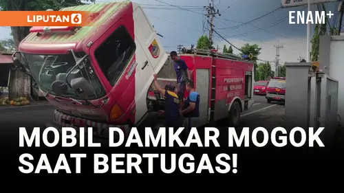 VIDEO: Waduh! Mobil Damkar Mogok saat Bertugas