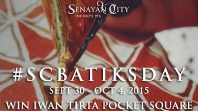 Berbatik di Senayan  City  Bisa Dapat Hadiah dari Iwan Tirta 