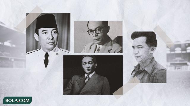 Kolase - Ir Soekarno, Mohammad Hatta, Ir Soeratin, Tan Malaka