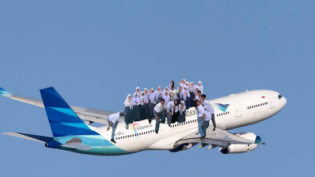 6 Editan Foto Anak SMA Liburan Ini Kocak,