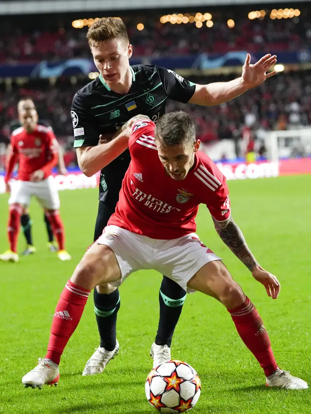 FOTO: Taklukkan Dynamo Kyiv, Benfica Lolos ke Babak 16 Besar Liga Champions