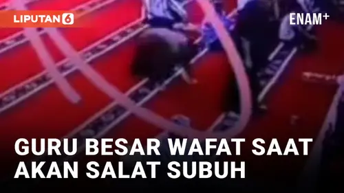 VIDEO: Guru Besar Universitas Negeri Makassar Meninggal Saat Akan Salat Subuh di Masjid