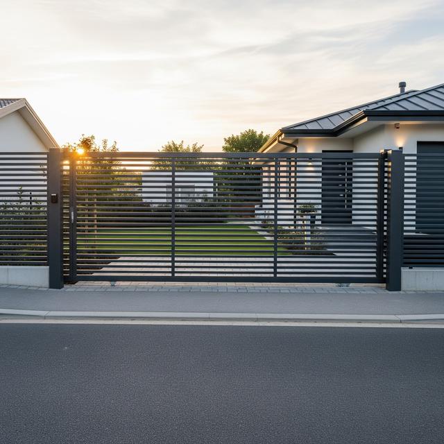 Model Pagar Rumah Baja Ringan Minimalis 2025 (Image by Gemini AI)