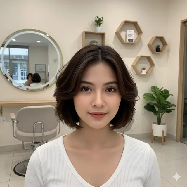 Model Rambut Wanita Pendek Gelombang