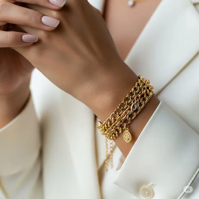 Model Gelang Emas Terbaru untuk Ibu Sosialita. Foto: Gemini