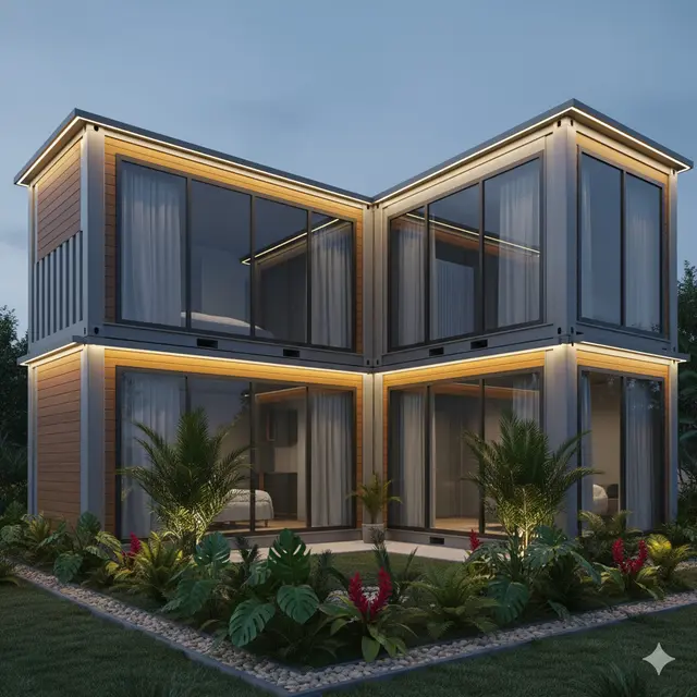 Rumah Kontainer Modern: Solusi Kreatif Budget Minim. Sumber: Gemini