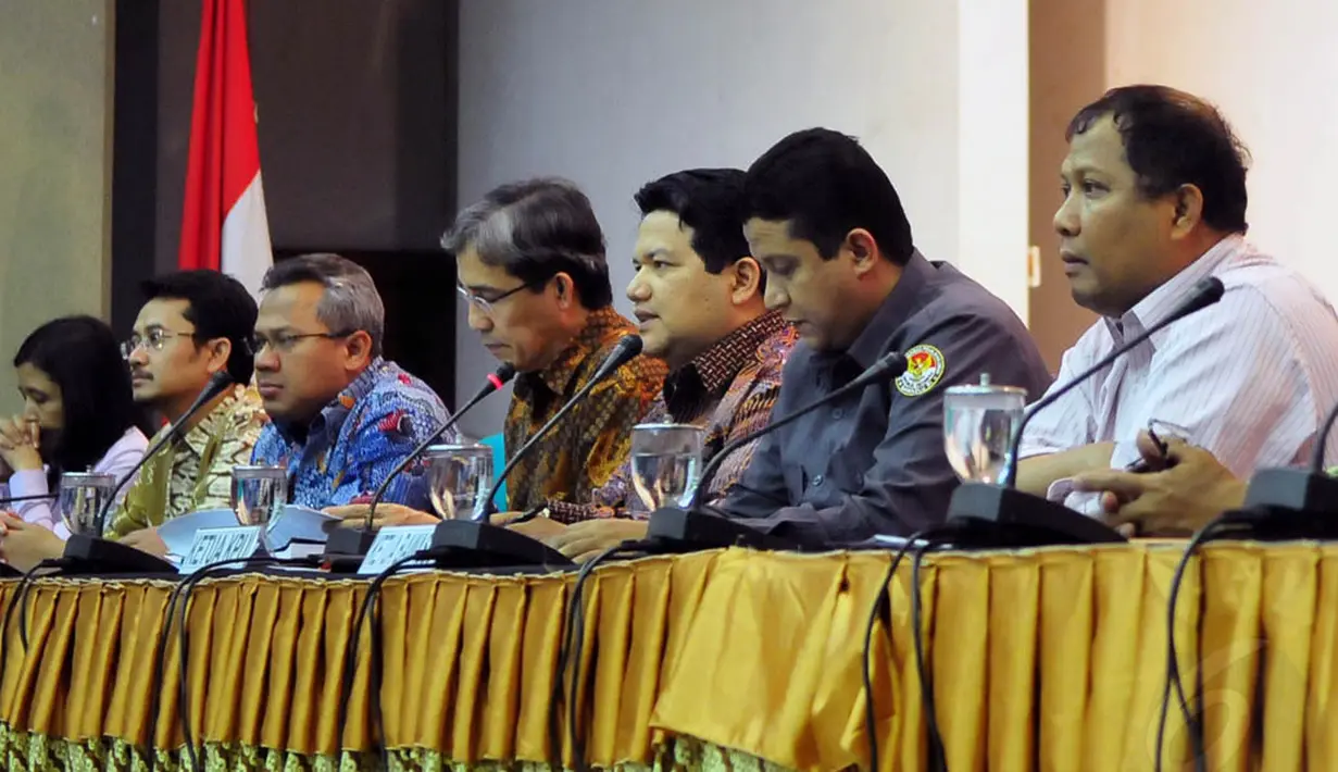 Berdasarkan diskusi KPU dan Bawaslu, pilkada serentak akan dilaksanakan pada bulan September 2015, Jakarta, (21/10/14). (Liputan6.com/Johan Tallo)