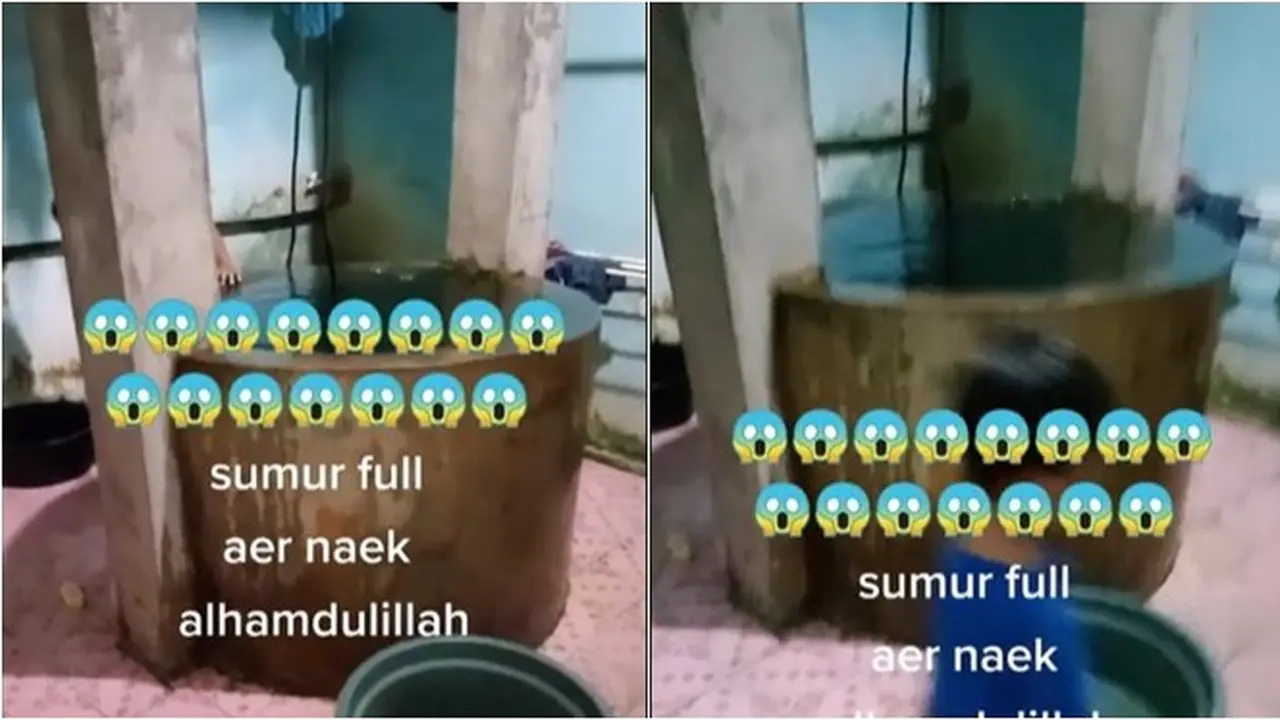 Air Sumur di Dalam Rumah Ini Mendadak Naik Hingga Penuh, Bikin Warganet Takjub