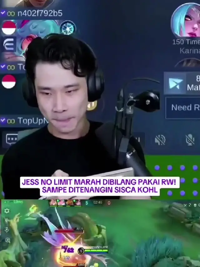Momen Jess No Limit Emosi saat Main Game, Sikap Sisca Kohl Nenangin (credit: instagram/yashowbiz)