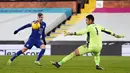 Tidak dapat disangkal bahwa Timo Werner adalah pemain hebat di RB Leipzig dengan torehan 100 gol dalam 150 penampilan. Di Chelsea dia baru menyumbang 5 gol dalam 23 penampilannya. (Foto: AFP/Pool/John Walton)