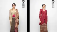 Koleksi "Gelora Swarna" persembahan IKAT Indonesia by Didiet Maulana di Nusantara Fashion Festival (NUFF) 2020. (dok. Nusantara Fashion Festival (NUFF) 2020)