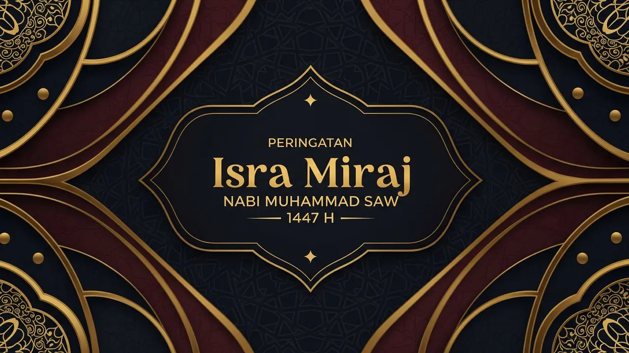 15 Contoh Poster Isra Miraj yang Menarik, Islami dan Siap Dibagikan