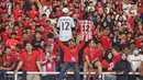 Puluhan ribu pendukung skuad Garuda tersebut siap untuk menyaksikan laga krusial Timnas Indonesia vs Bahrain pada lanjutan putaran ketiga Grup C Kualifikasi Piala Dunia 2026 zona Asia. (Liputan6.com/Angga Yuniar)
