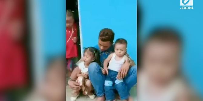 VIDEO: Tangis Dua Balita Ditinggal Ibunya Jadi TKI
