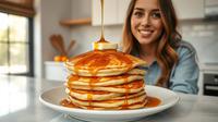 pancake resep ©Ilustrasi dibuat AI