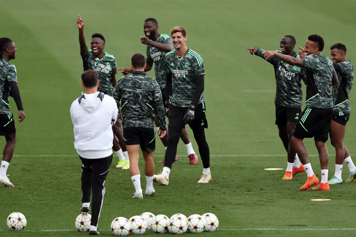 Sesi Latihan Real Madrid Jelang Kontra RB Leipzig di Champions