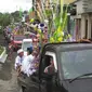 Pawai Endog-endogan tradisi masyarakat Boyoangu, Banyuwangi Memperingati Hari Kelahiran Nabi Muhammad SAW (Hermawan Arifianto/Liputan6.com)