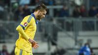 Gelandang Dynamo Kiev asal Ukraina, Andriy Yarmolenko. (AFP PHOTO / Emmanuel Dunand)