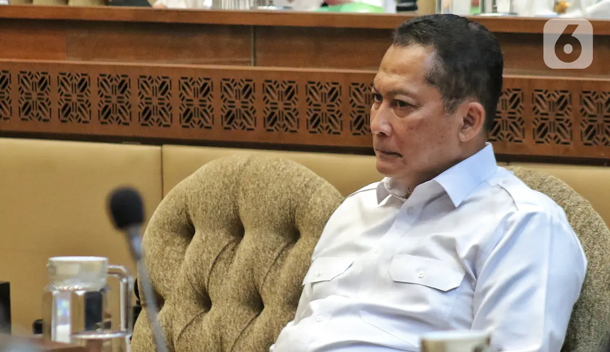Direktur Utama Perum Bulog Budi Waseso saat RDPU dengan Komisi IV DPR di Jakarta, Rabu (7/12/2022). Dalam RDPU tersebut membahas  penjelasan mengenai data angka sementara produk komunitas pangan serta komoditas lainnya. (Liputan6.com/Angga Yuniar)