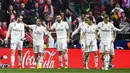 2. Real Madrid memiliki rating bintang lima dengan overall rating 86. (AFP/Gabriel Bouys)