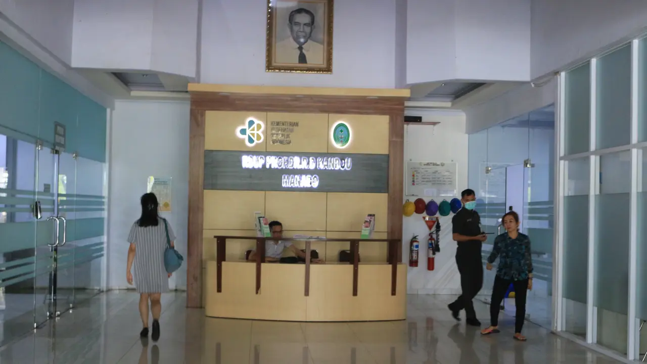 Rumah Sakit Umum Pusat (RSUP) Prof Kandou Manado, salah satu rumah sakit rujukan penanganan pasien Covid-19 di Sulut.