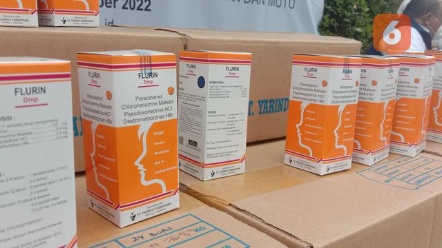 Merk Obat Yang Di Klaim BPOM Menyebabkan Gagal Ginjal Akut. (Senin, 31/10/2022). (Yandhi Deslatama/Liputan6.com).