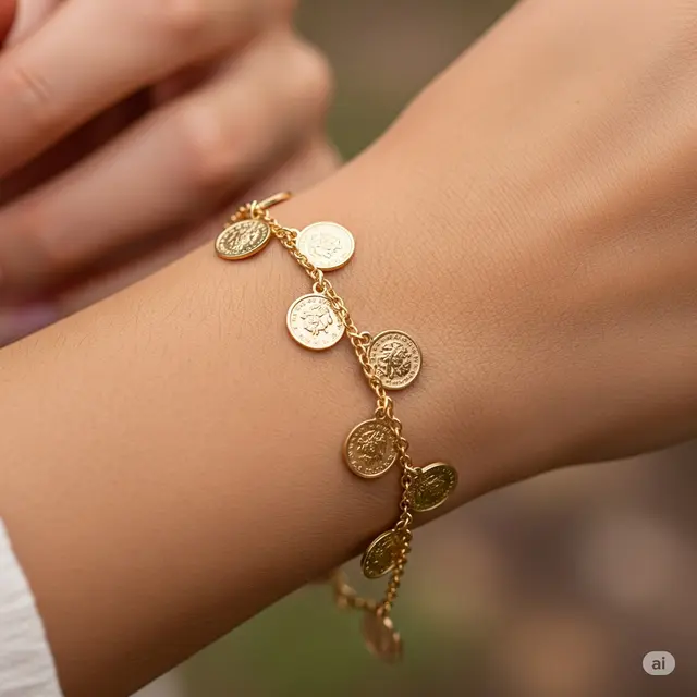 Ethnic Coin Bracelet