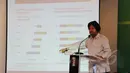 HS.Dillon memperlihatkan slide di seminar "Evaluasi 100 Hari Pemerintahan Jokowi-JK. Membangun dari Pinggiran, Mengapa Pembangunan Perdesaan Macet?", Jakarta, Senin (9/3/2015). (Liputan6.com/Helmi Afandi)