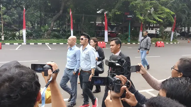 Galih Ginanjar mendatangi Polda Metro Jaya (Sapto Purnomo)