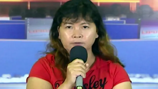 Seorang Ibu peserta Presenter Liputan6 di Indonesia Broadcaster Expo 2013