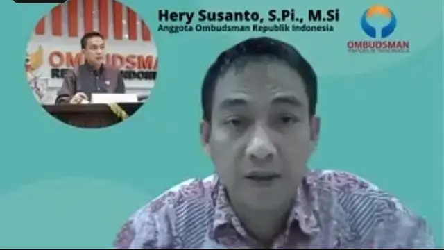 Anggota Ombudsman RI Hery Susanto